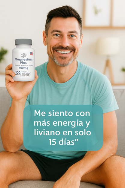Magnesium Plus "Más energía, menos estrés: tu magnesio diario en 1 cápsula"